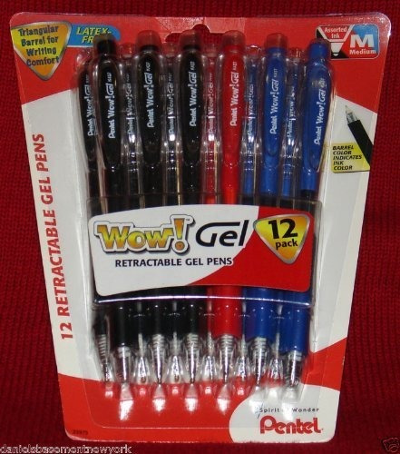 Bolígrafos Retráctiles Pentel Wow Gel; Multicolor