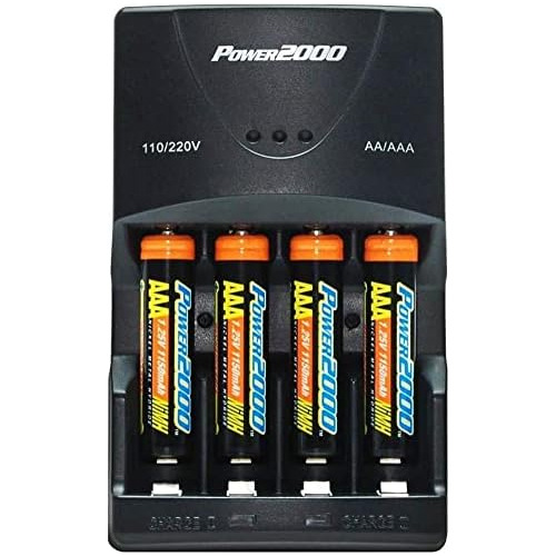 Cargador De Pilas Aaa Xp35011 4 Pilas Recargables.