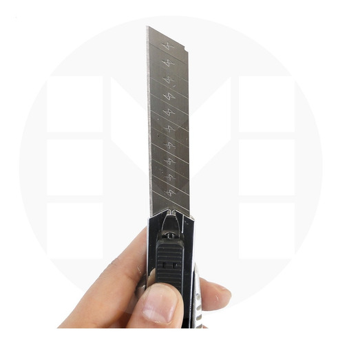 Cutter Trincheta 18mm Cuerpo Zinc + 5 Hojas Repuesto