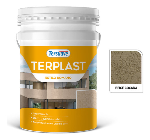 Revestimiento Texturado 30kg Color Claro Terplast - Davinci