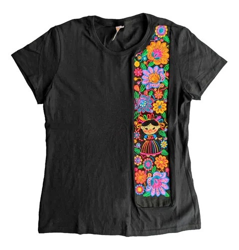 Playeras bordadas artesanales hot sale
