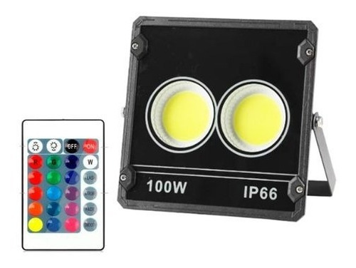 Foco Luz Led Jardin Exterior Rgb Con Control 100w 220v Ip66 