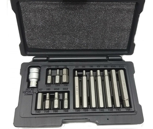 Kit Chave Allen Tipo Bit - 4 A 12 Mm / 11313 - Stels