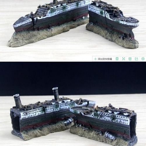 Presente: Tanque De Peixes, Paisagismo, Navio Pirata, Titani