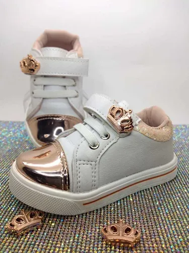 T nis Infantil Menina Coroa Glitter