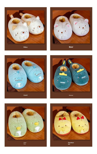 Zapatillas De Felpa Con Dibujos Animados Para Mujer, Zapatos