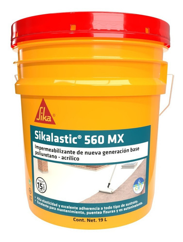 Sika Impermeabilizante Sikalastic-560 Mx 15 Años 19 Litros Color Blanco