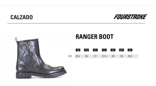 Imagen 8 de 8 de Botas Moto Fourstroke Ranger Boot C/ Proteccion-all Motors-