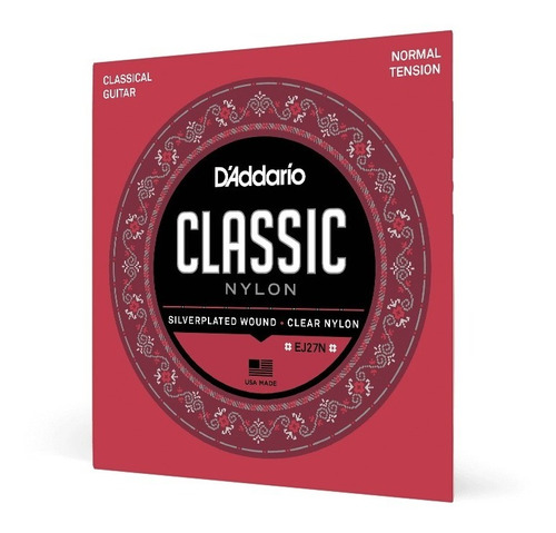 Cuerdas De Naylon Para Guitarra Clasica D'addario Ej27n