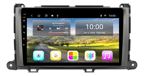 Autoestéreo 2+32g Carplay Cámar Para Toyota Sienna 2010-2014