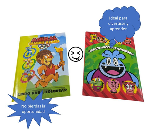 Paquete De 20 Libros Para Colorear Y Aprender