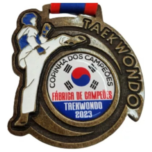 Medalhas Personalizadas  Taekwondo Lutas Kit 60 Unidades
