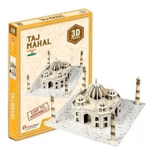 Puzzle 3d Taj Mahal 39 Pcs - Cubicfun