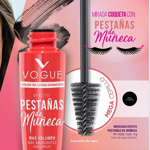 Máscara de Pestañas Pestañas de Muñeca Vogue