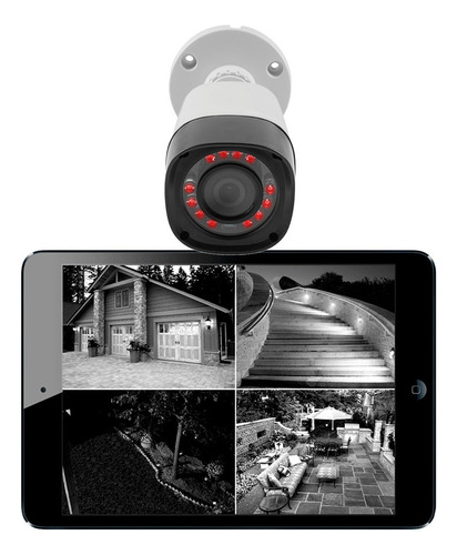 Sistema De Monitoramento Cftv 2 Camera Dvr 4 Ch