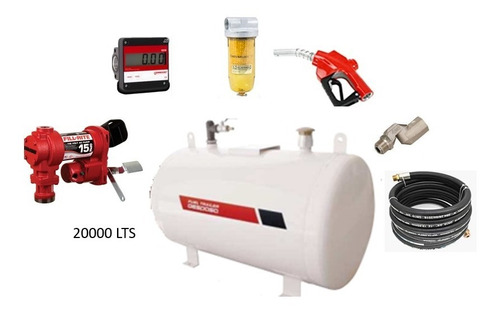 Tanque Gasoil 2000 Lt Con Kit Equipos Suministro 110v / 12v