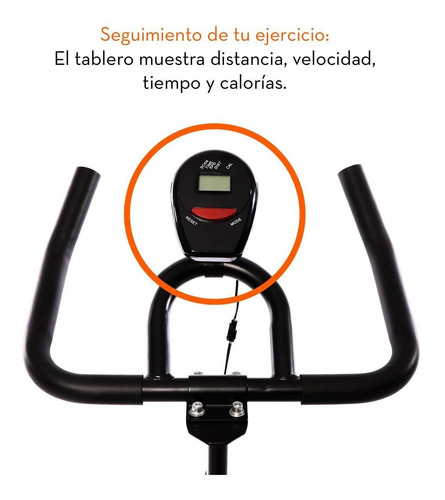Imagen 6 de 8 de Bicicleta Estática Spinning Profesional Gimnasio 7kg Monitor