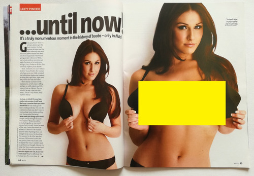 Revista Nuts: Lucy Pinder ( 2007.04 ) Su 1ra Vez Topless