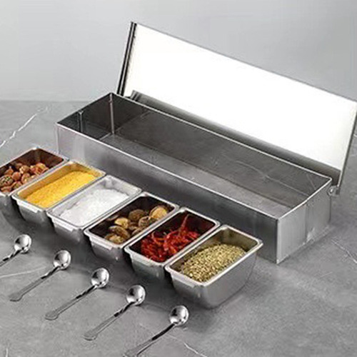 Ultra Asequible Tarro De Condimentos Con Tapa, Recipiente