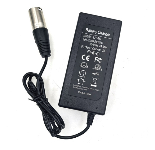 Cargador Para Bicicleta/ Scooter Eléctrico De 42v - 3 Pines