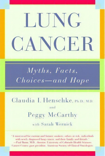 Lung Cancer, De Clauida I. Henschke. Editorial Ww Norton Co, Tapa Blanda En Inglés