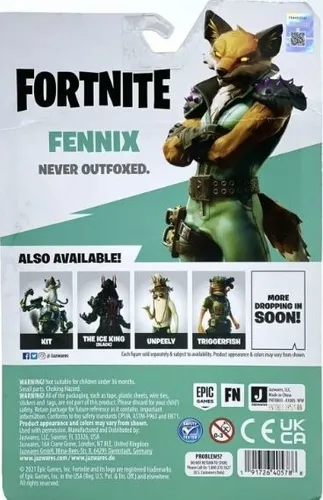 Muñeco Fortnite - Fennix - Articulado - Con Accesorios