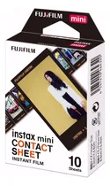 Comprar Mini Hoja Película Fuji Instax Contact Sheet 10 Fotografías
