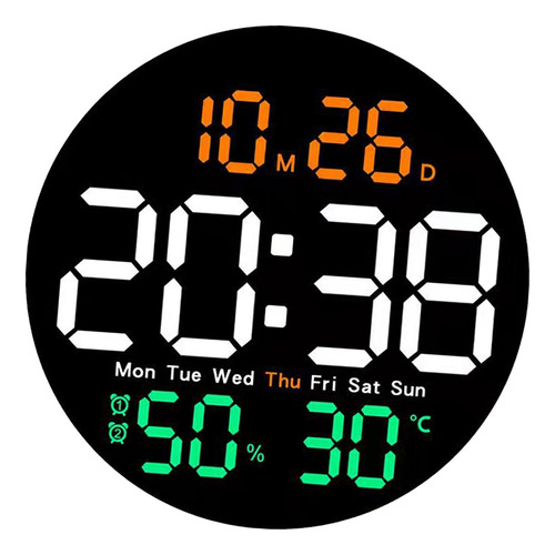 Reloj De Pared Digital Reloj Despertador Digital Multicolor