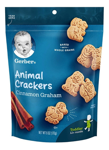 Gerber Galletas Animal Crackers Con Canela 170 Gr