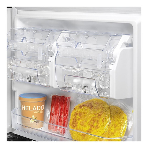 Imagen 4 de 7 de Nevecón no frost Mabe Diseño RMP425FYCU inox con freezer 420L 110V - 120V