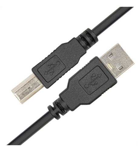 Cabo 2.0 Usb Para Impressoras A+b Hp Epson Canon - 3 Mts Cor Preto