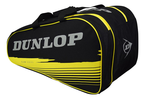 Dunlop Club Thermo Bolsa Padel Negro Amarillo U Unisex