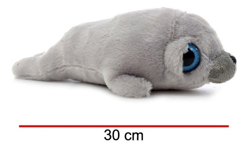 Imagen 2 de 4 de Peluche Animal Lobo Marino Real 30 Cm.