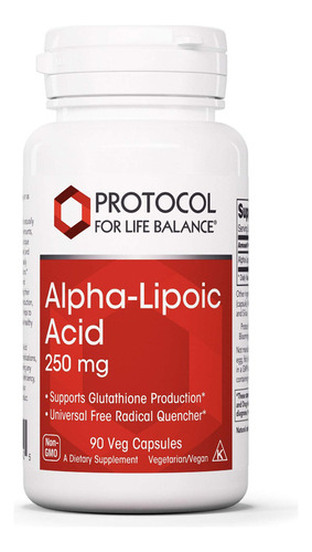 Protocol Ácido Alfa-lipoico 250 Mg - Ala - Suplemento De Pr