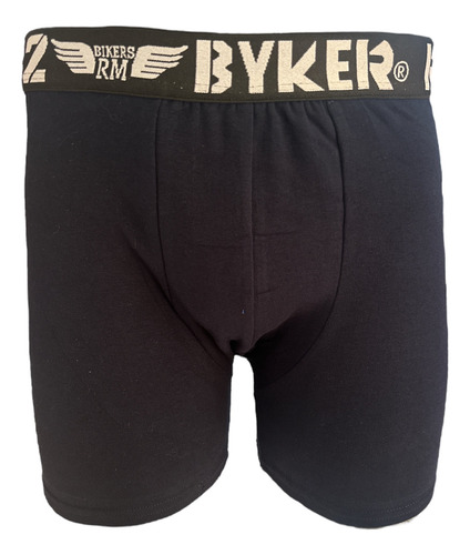 12 Bóxer Biker Caballero Reforzado Algodón Y Licra Ajustable