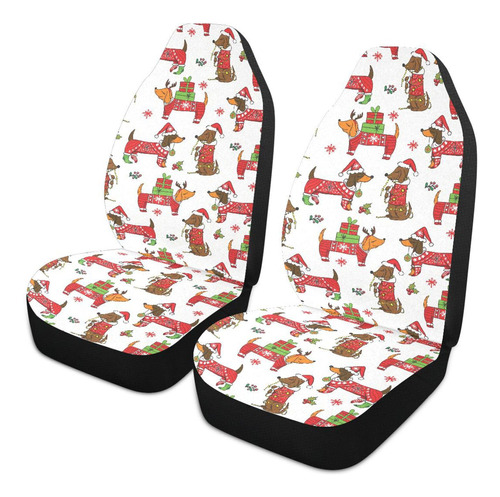 Funda Asiento Coche Perro Navidad Dibujo Animado 2 Para