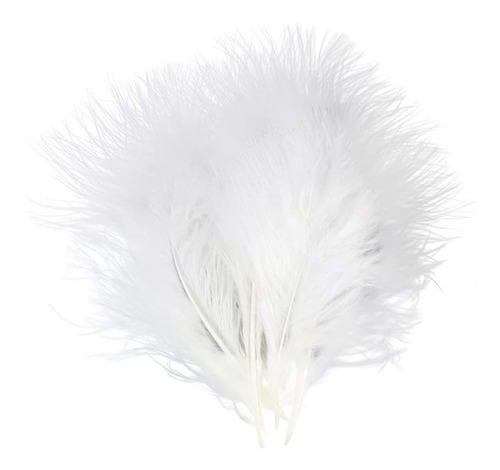 Fearafts 50 Pluma Pavo Blanca Esponjosa Para Idade Hogar