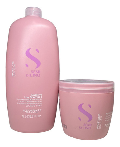 Combo Shampoo 1l Y Mascara 500ml Moiusture Alfaparf