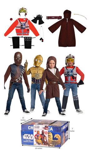 Imagine By Rubies Star Wars Cofre Con 4 Disfraces Para Niño 