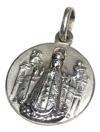 Medalla Virgen De Itati Plata 925 18 Mm. Diametro