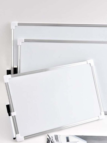 Pizarron Blanco Magnetico Aluminio Con Plumon E Imanes 50x70