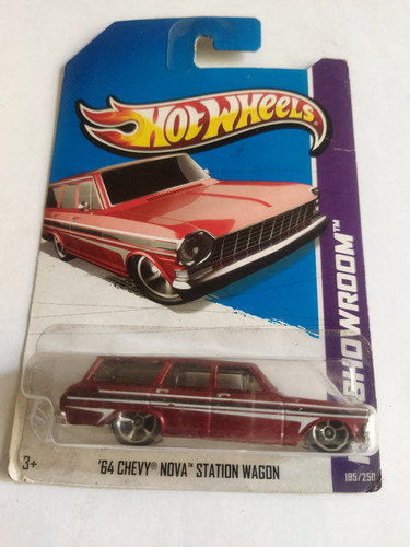 Hot Wheels 64 Chevy Nova Station Wagon Showroom Daño An1