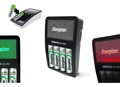 Cargador Pilas Recargables Energizer 4 Baterias Aa/aaa Xtr C