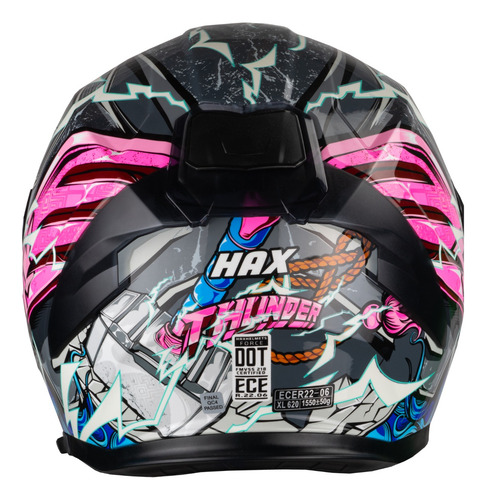 Hax. Casco Para Motociclista Dot + Ece 06. Force Thunder