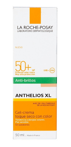 La Roche Posay Anthelios Gel Crema Toque Seco Color X 50 Ml