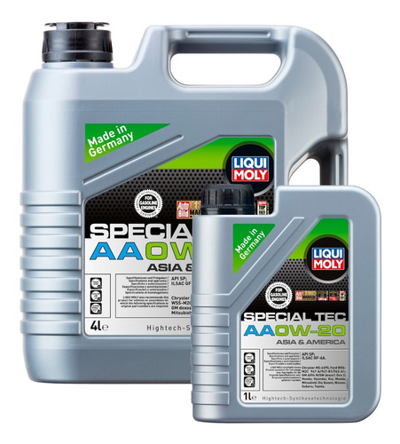 Aceite De Motor Special Tec Aa 0w20 Liqui Moly 5lts