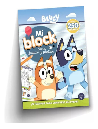 Block De Actividades + 250 Stickers Bluey