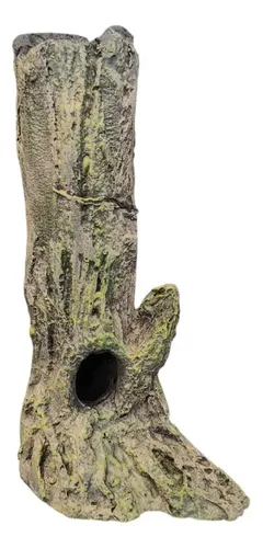 Decorazione Per Acquario A Tronco Cavo In Resina – 14.5x10.3x7 Cm, Leggero E Realistico Per Ambienti Subacquei