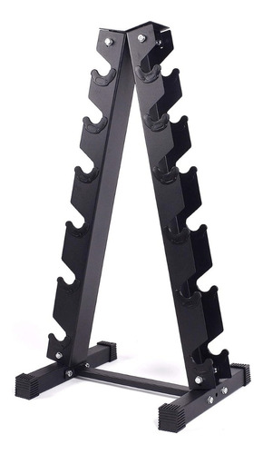 Soporte De Mancuernas Rack Para Pesas Alta Resistencia Black