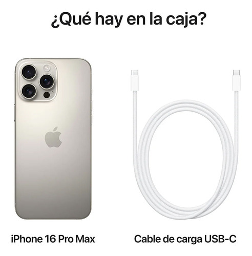 iPhone 16 Pro Max 256/8gbram 48/48/12mp + 12mp 6.9 Natural